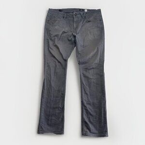 Y2K Volcom Jeans Men Vorta Gray Slim Straight Denim Sz 36 Skater 2000's Read